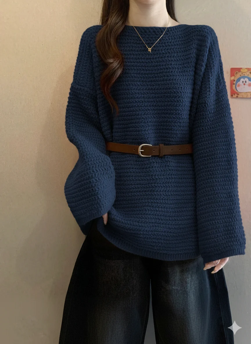 Elisa Luxe Sweater With Belt - Image 4