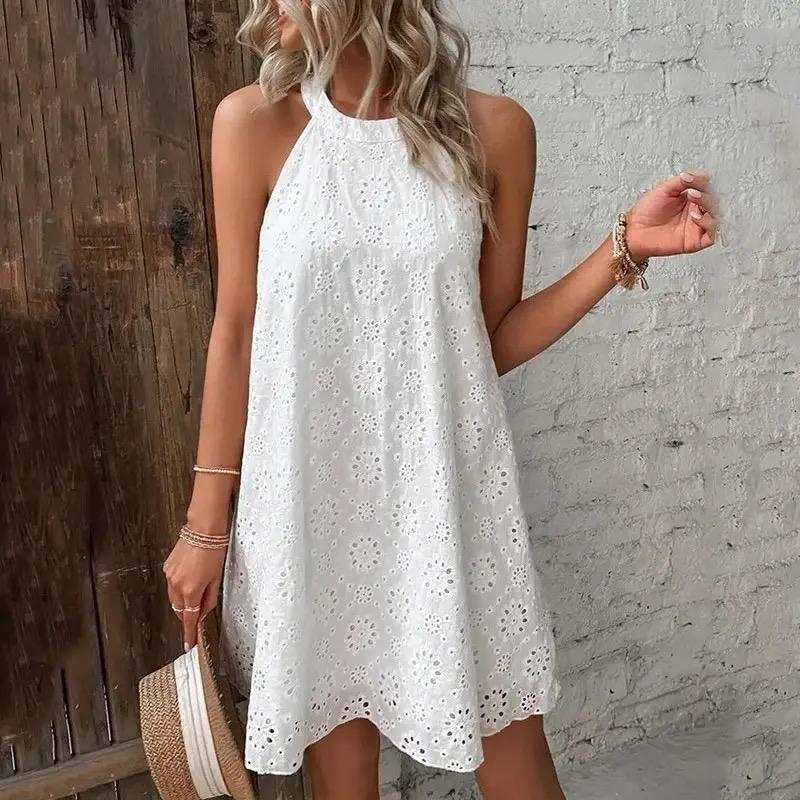 Elode Cotton Eyelet Summer Dress