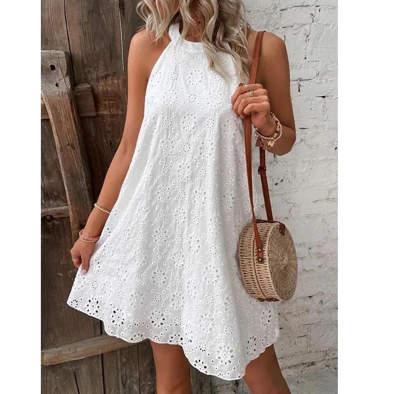 Elode Cotton Eyelet Summer Dress - Image 2