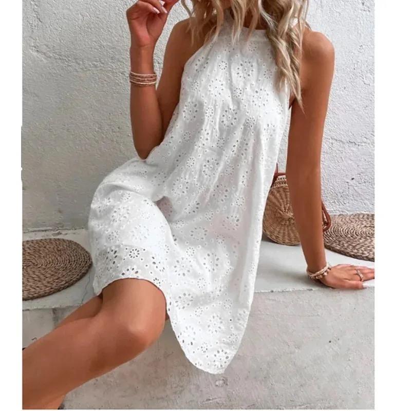 Elode Cotton Eyelet Summer Dress - Image 4