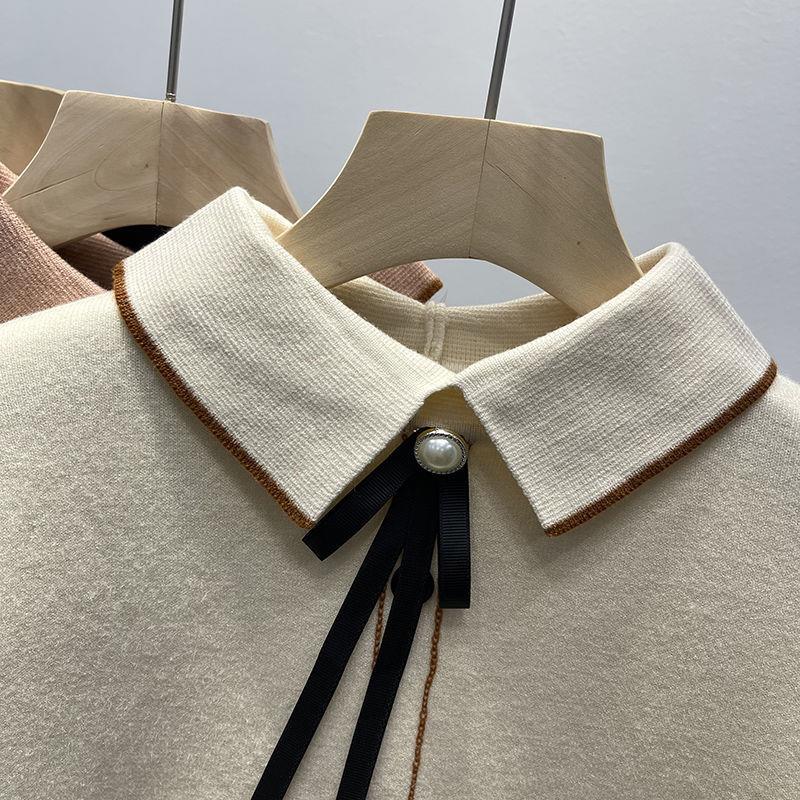 Emeka Fleece Lined Bow Sweater - Image 4