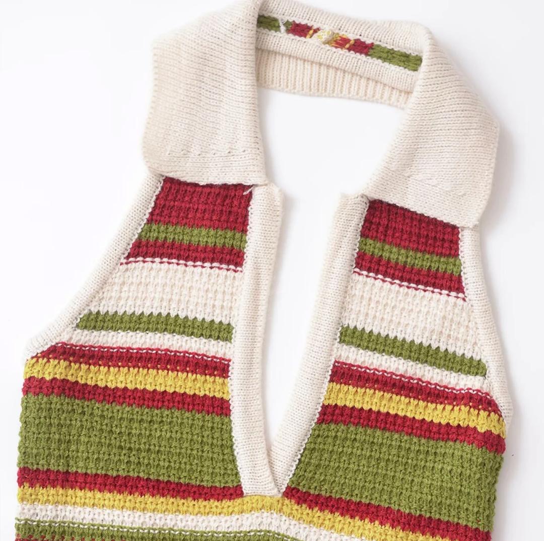 Era Soft Crochet Knit Dress In Multicolor - Image 2