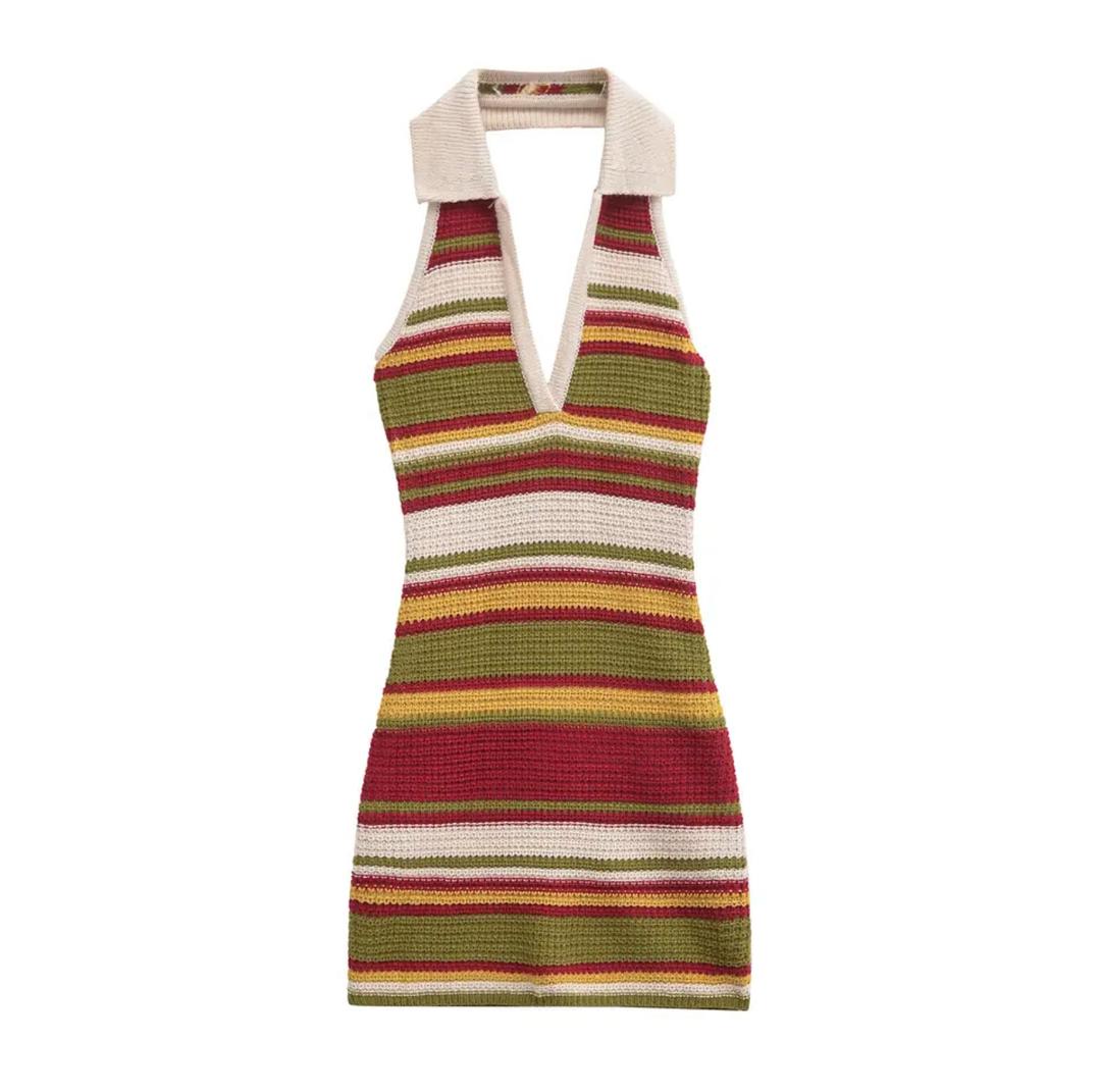 Era Soft Crochet Knit Dress In Multicolor - Image 7