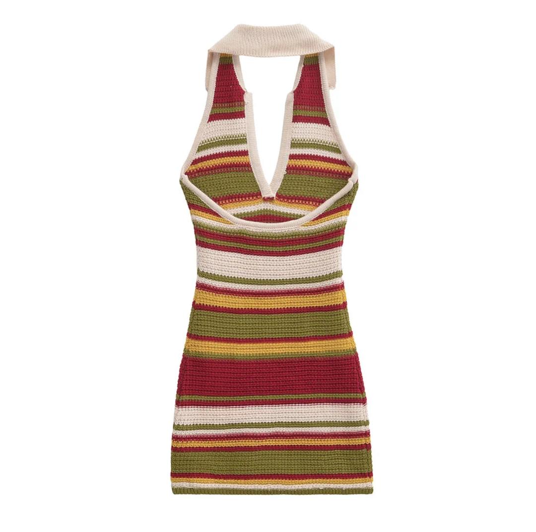 Era Soft Crochet Knit Dress In Multicolor - Image 8