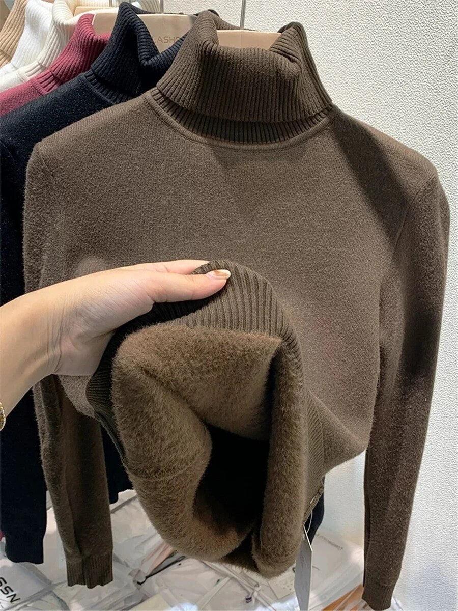 Esther Statement Pullover - Fleece Lined In Black - Image 2