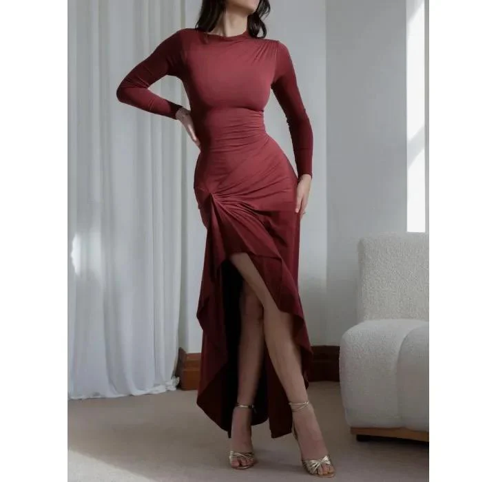Evana Statement Slit Maxi Dress - Image 4