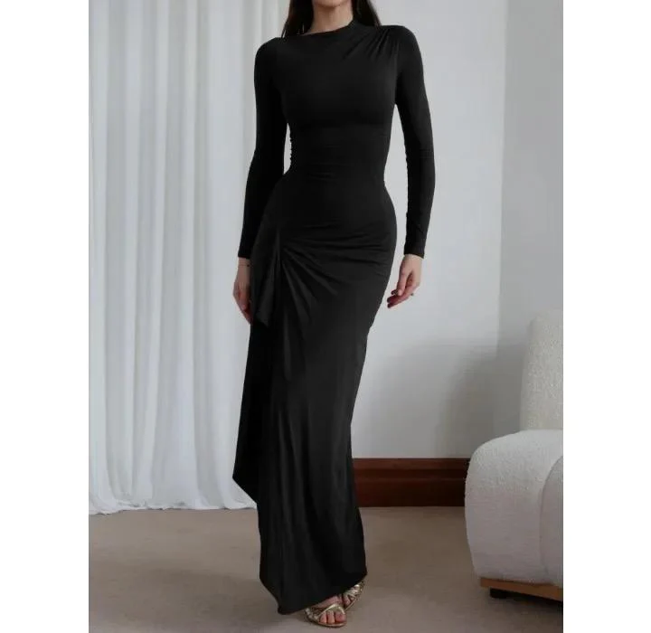 Evana Statement Slit Maxi Dress - Image 6