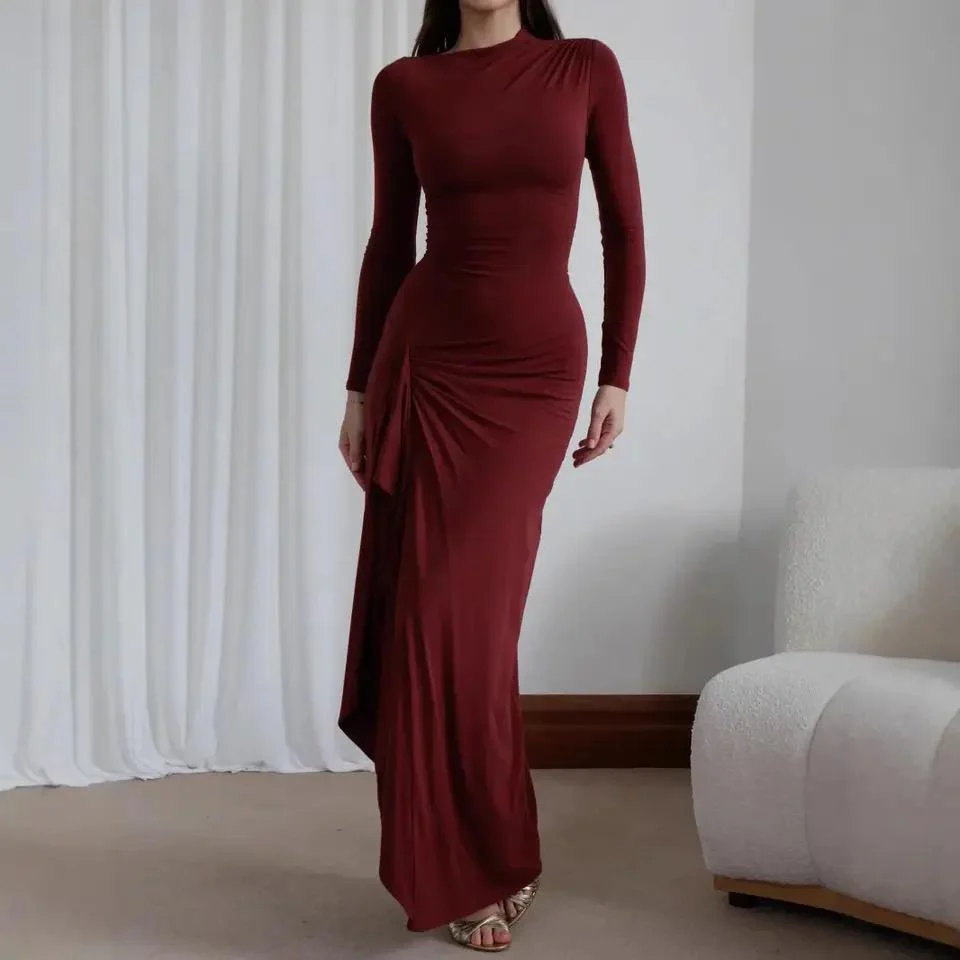 Evana Statement Slit Maxi Dress - Image 8