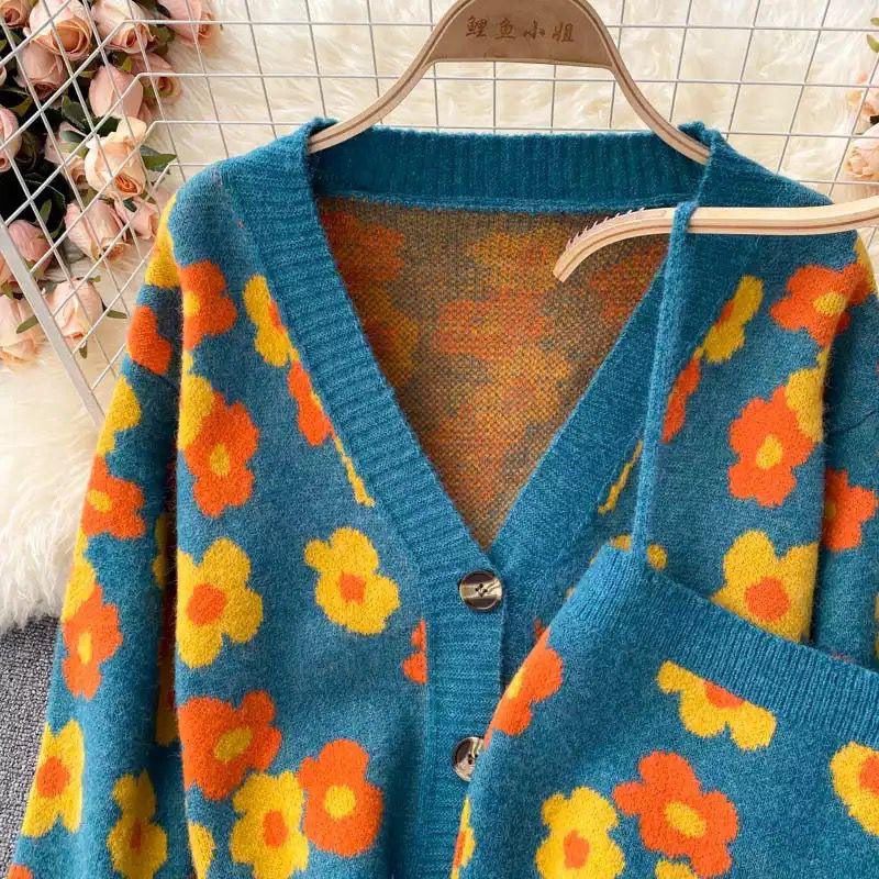 Evelyn Sweater Set In Teal Blue - Image 4