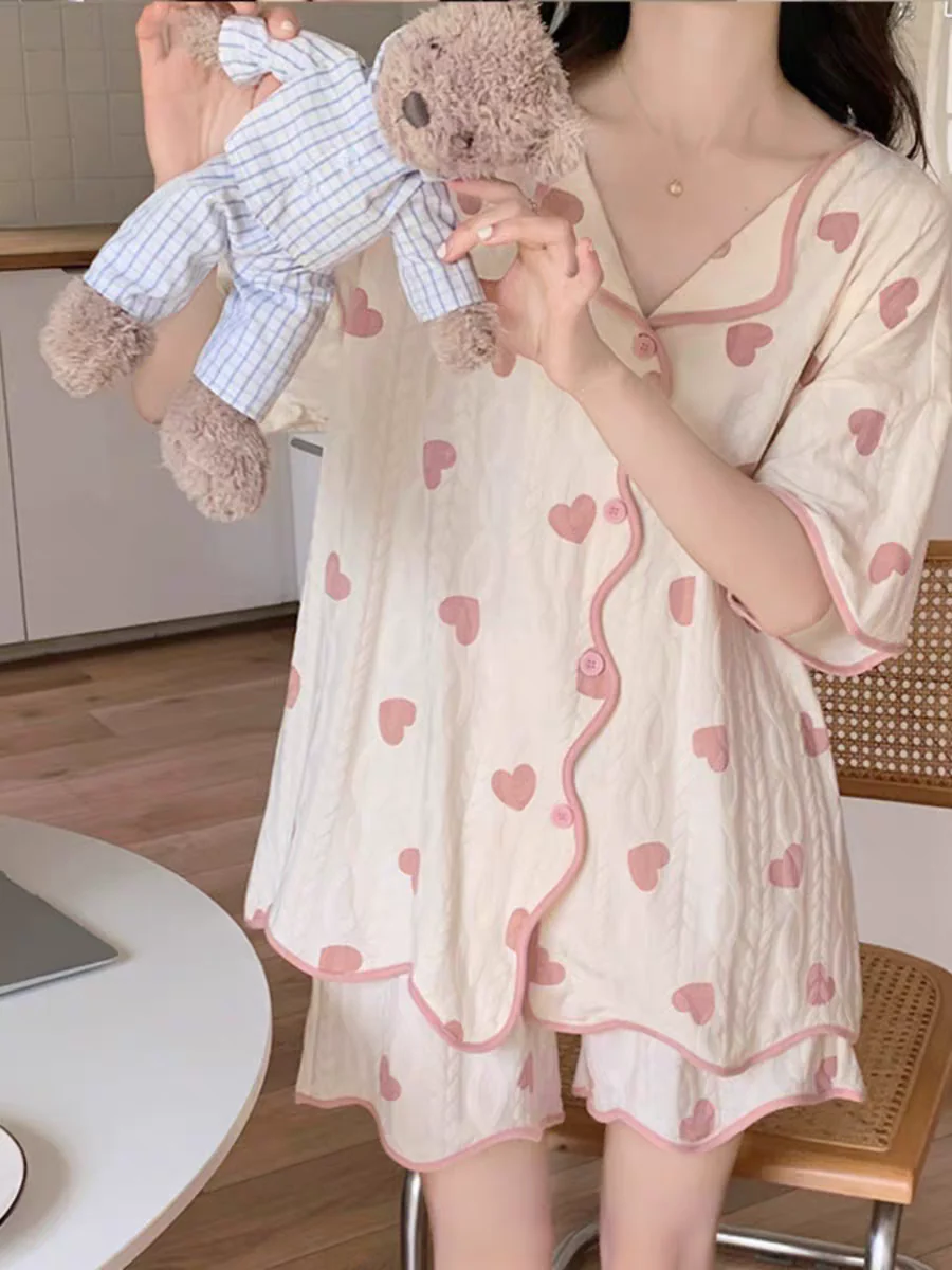 Evrin Padded Nightsuit In Off White - Image 2