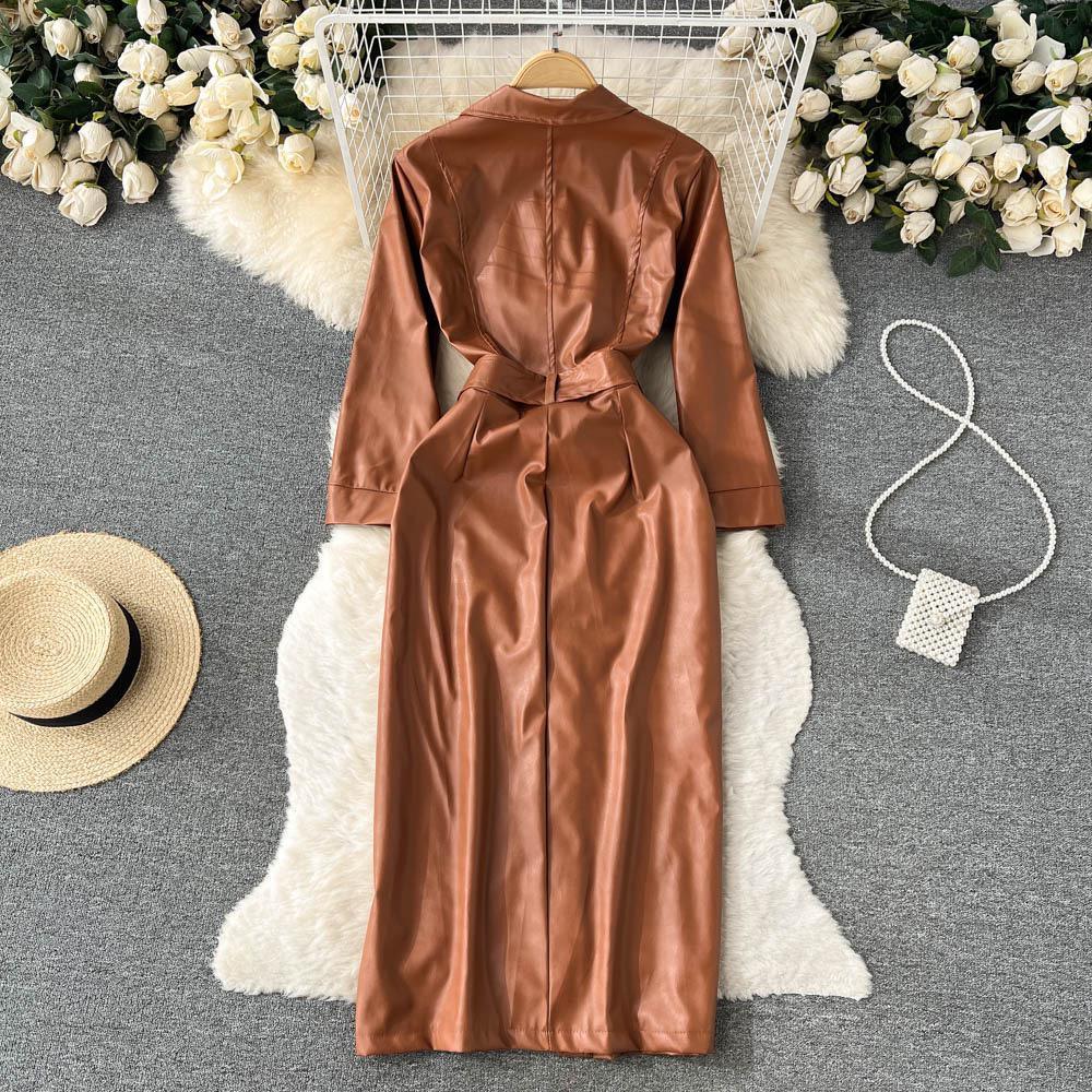 Fabian Leather Dress - Image 2