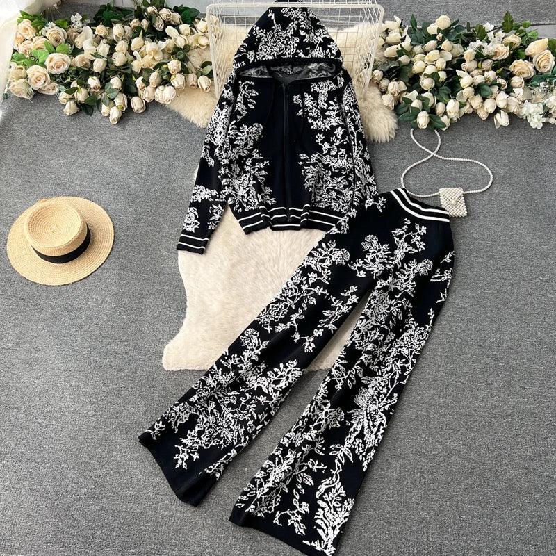 Fary Floral Woolen Coord Set - Image 2