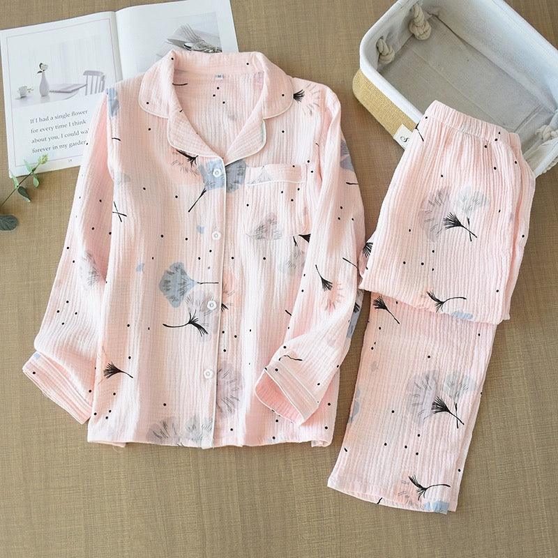 Feather Cotton Gauze Nightsuits - Image 3