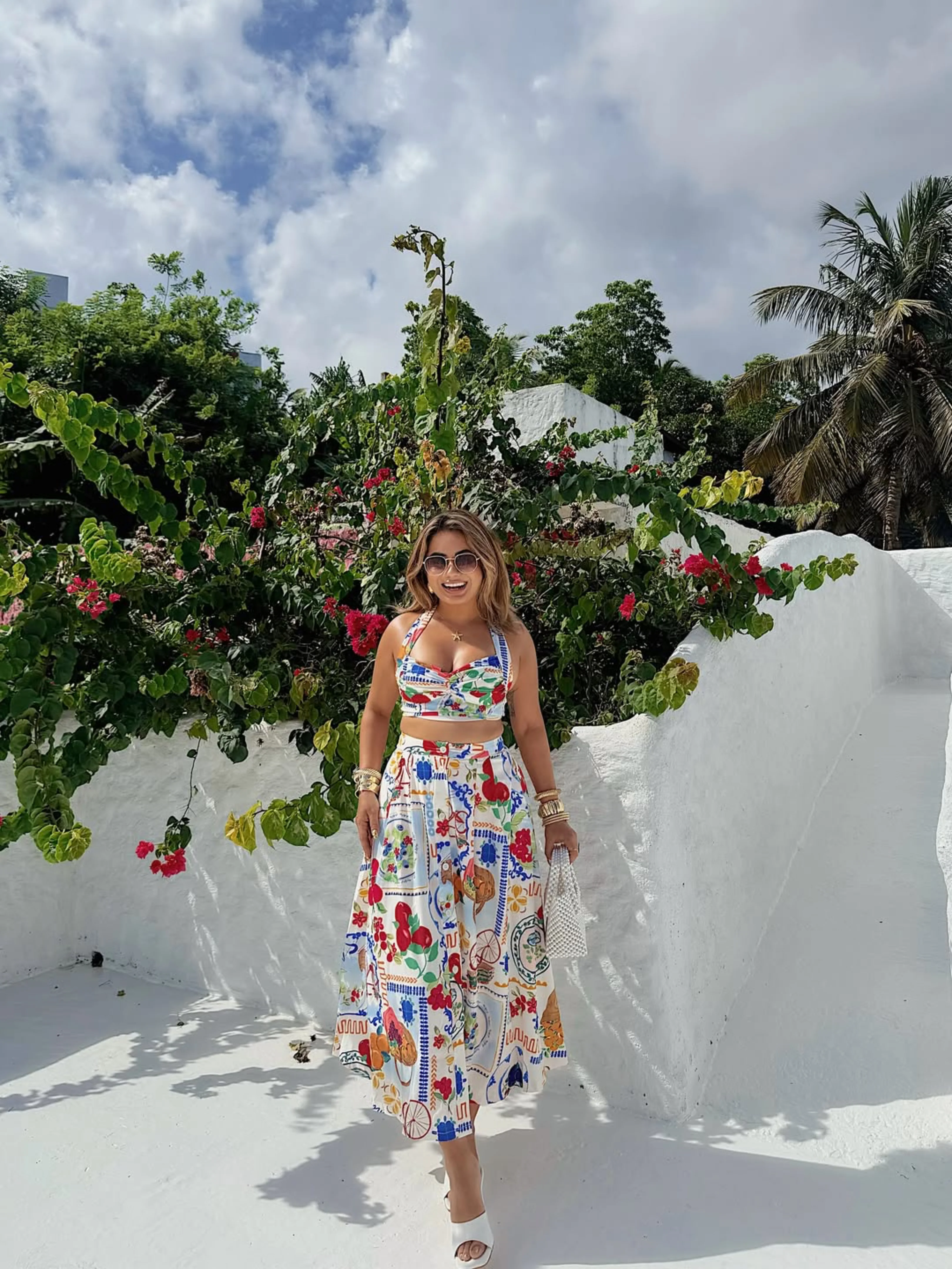 Feli Summer Coord Set In Multicolor
