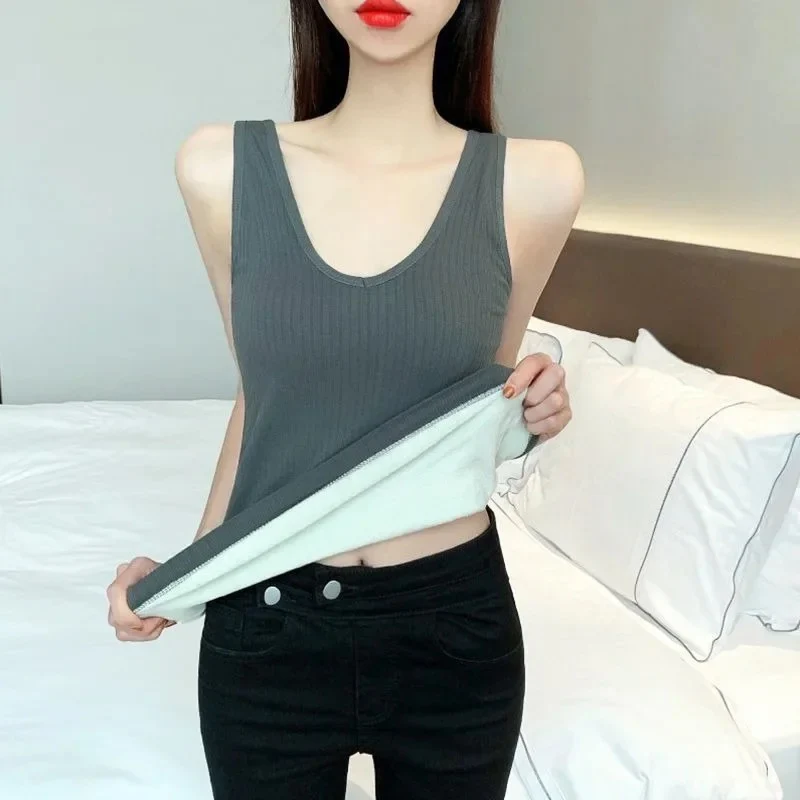 Fia Warm Tank Tops with Fleece Lining - Image 9