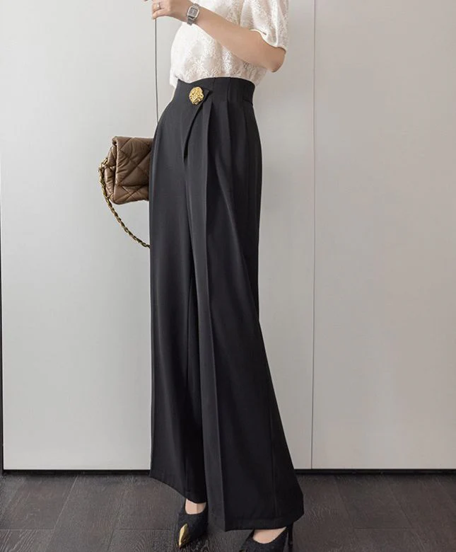 Feodra Luxe Formal Pants In Black - Image 3