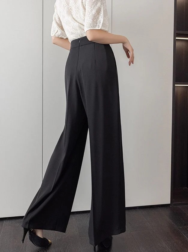 Feodra Luxe Formal Pants In Black - Image 4