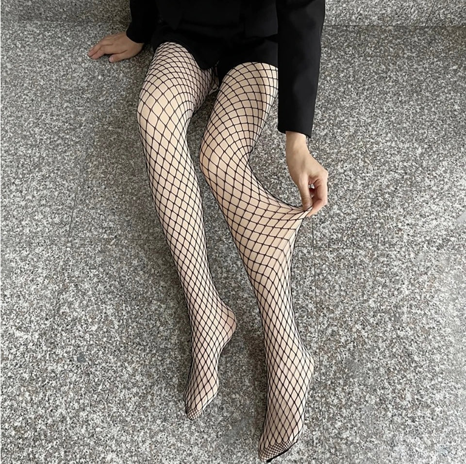Fishnet Fleece Lined Stockings - Limited Edition - Image 3