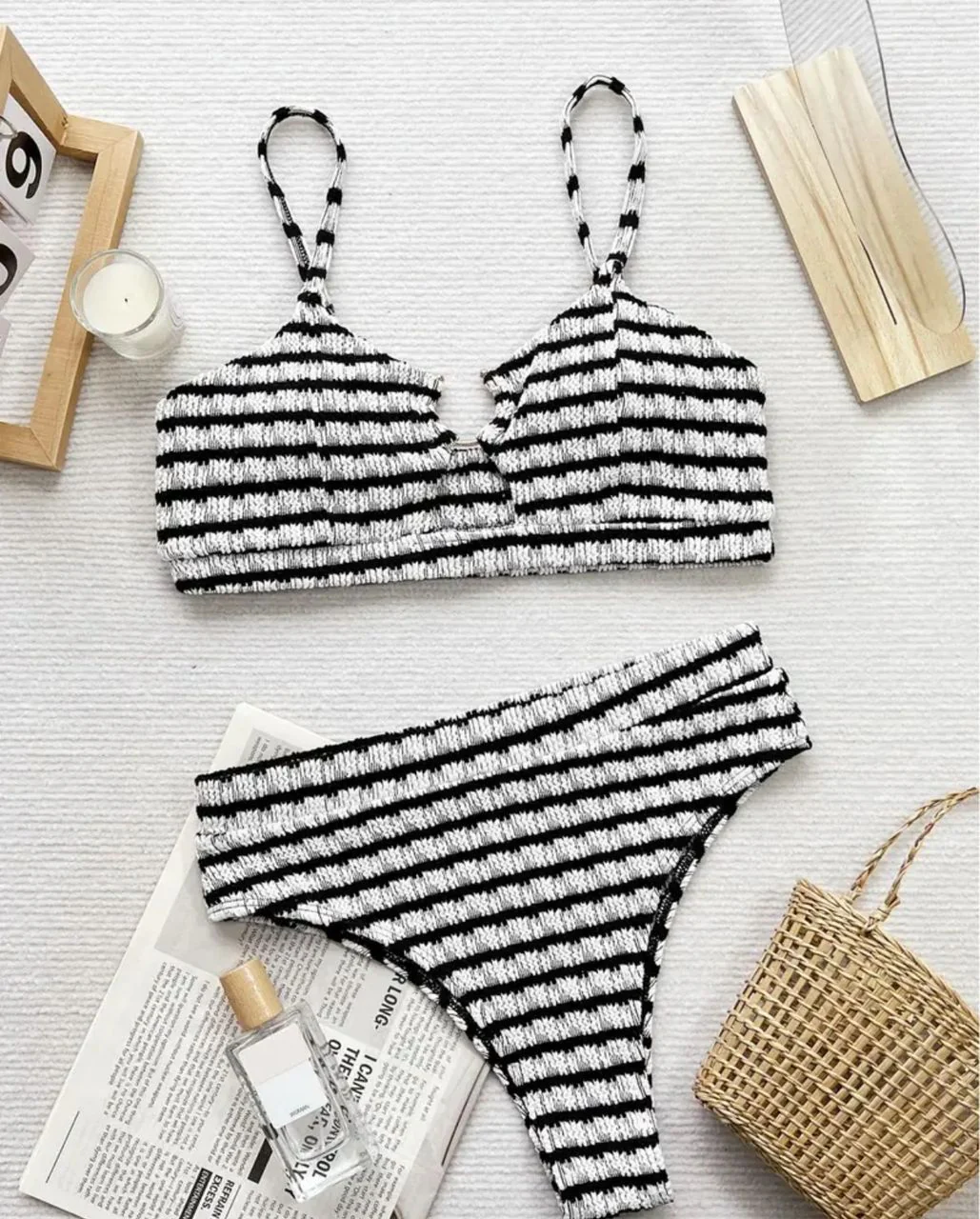 Flavie Summer Holiday Bikini In White - Image 2