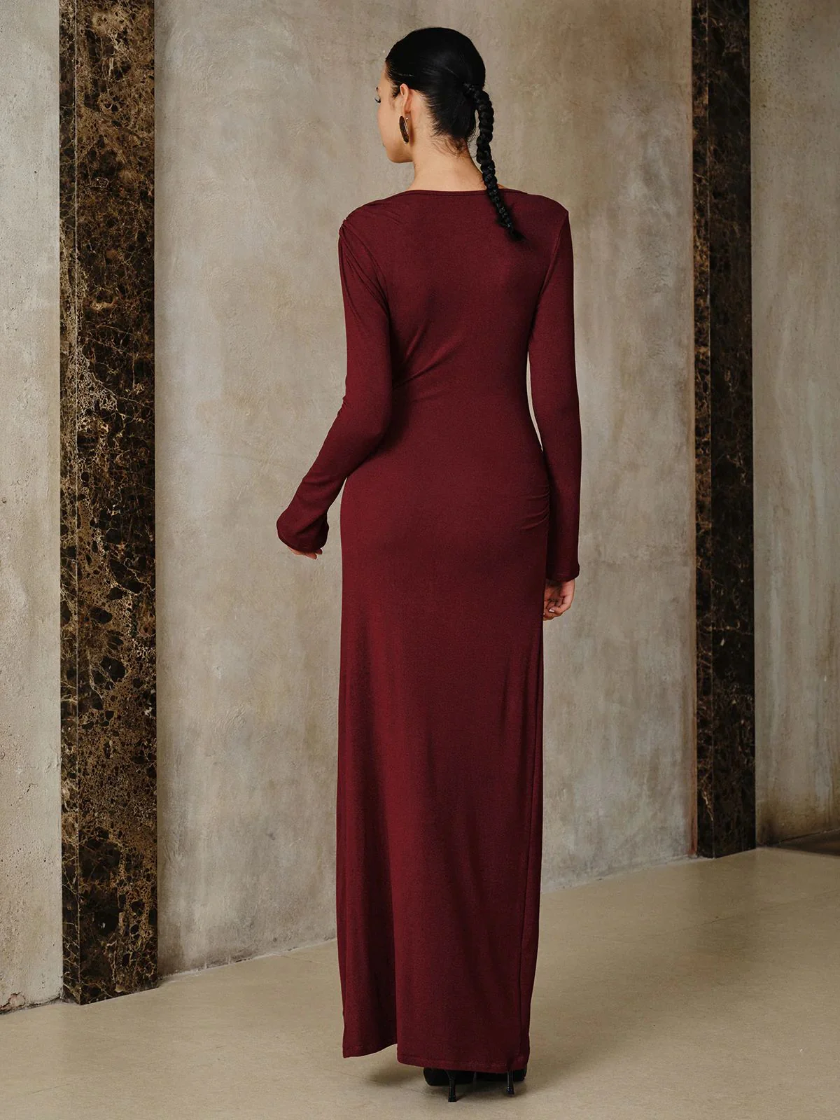 Gabin Luxe Bodycon Maxi Dress - Image 5
