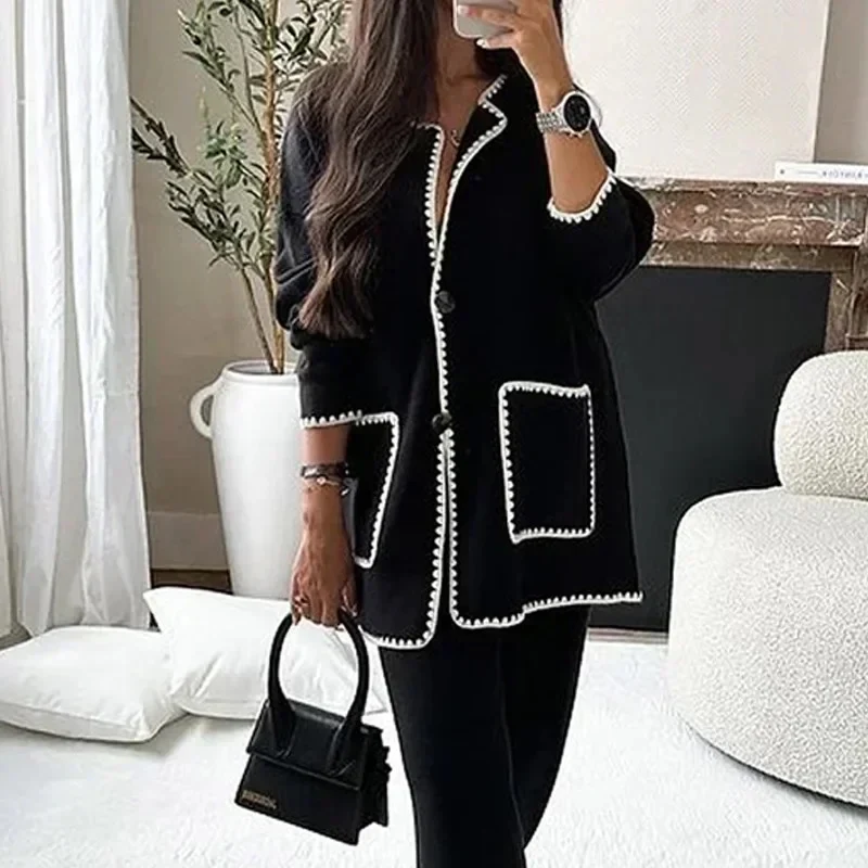 Gary Luxe Winter Coord Set - Set of Top and Pants - Image 4
