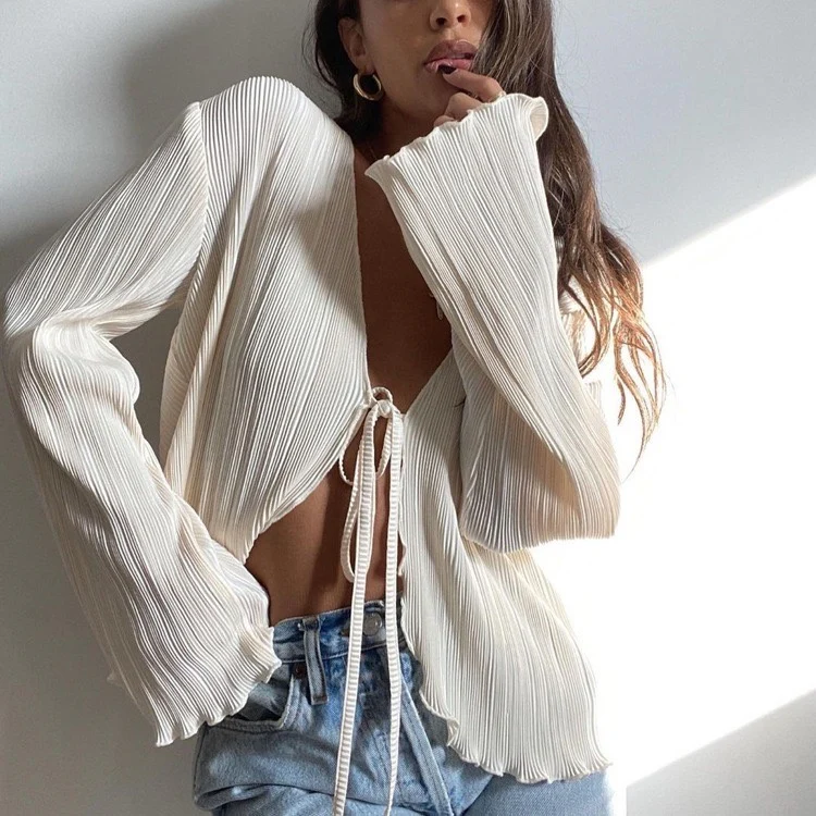 Gary Statement Vest Knot Summer Tops In Off White