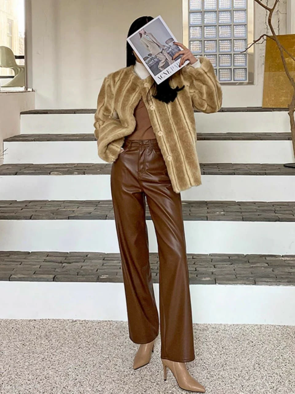 Grace Leather Statement Pants - Image 2
