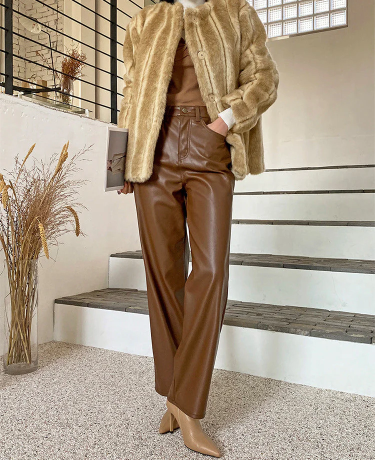 Grace Leather Statement Pants - Image 5
