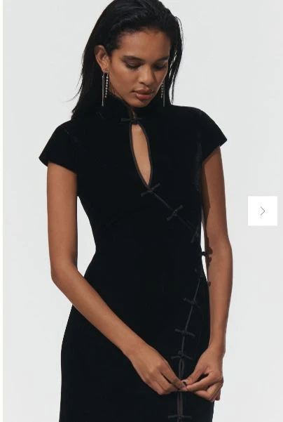 Grape Velvet Midi Dress - Image 5