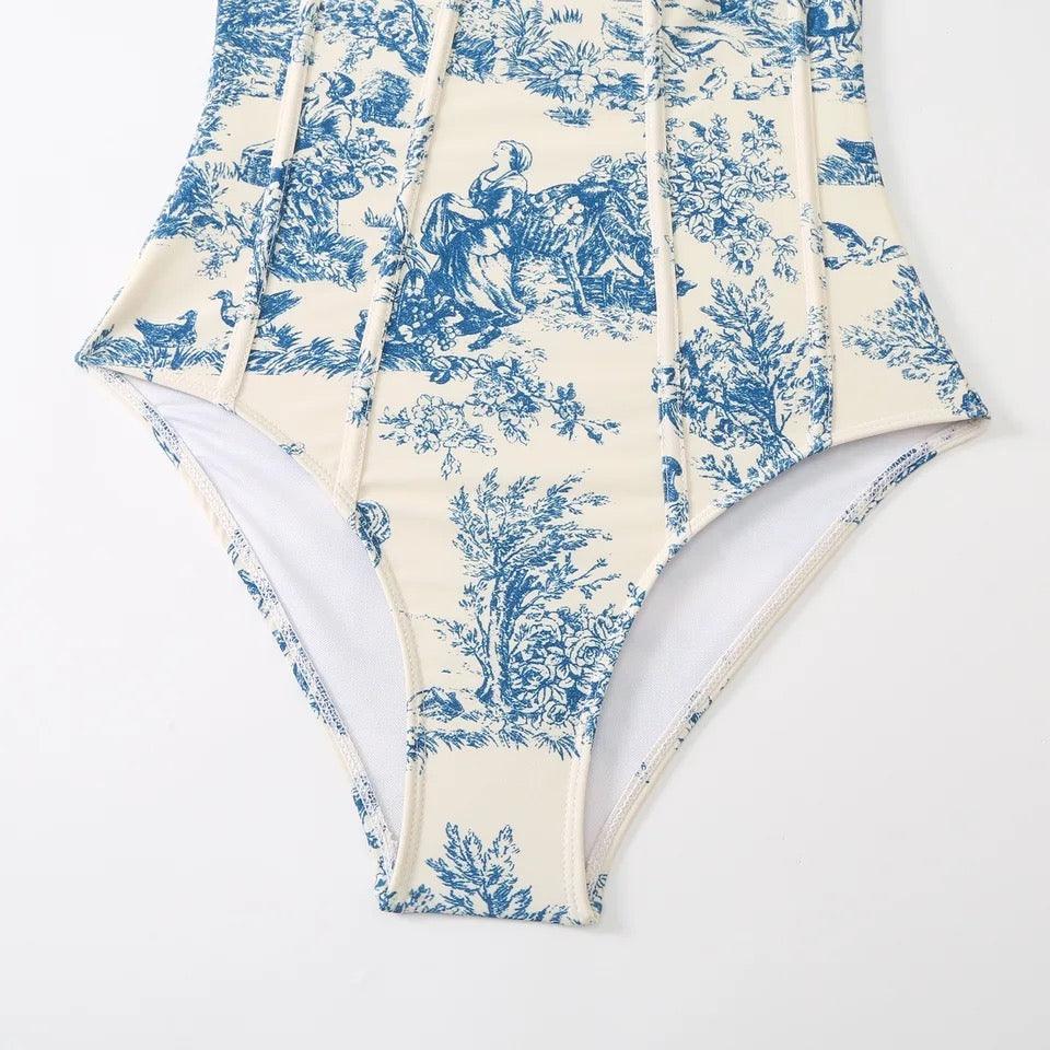 Greece swimsuit with Sarong Skirt - Image 5