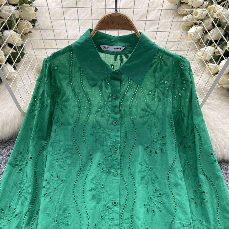 Hebby Cotton Eyelet Shirt  - Image 10