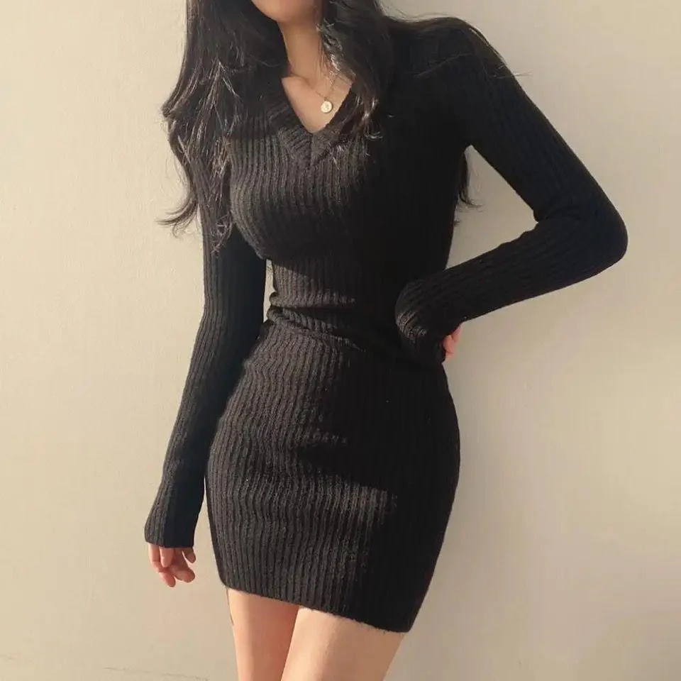 Helene Knitted Woolen Dress - Image 3