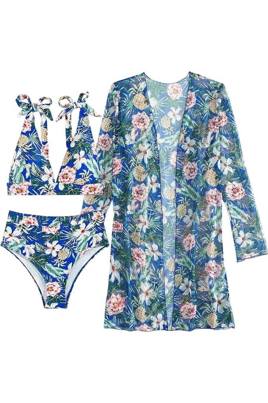 Hella Holiday Bikini Set with Cape - Image 2