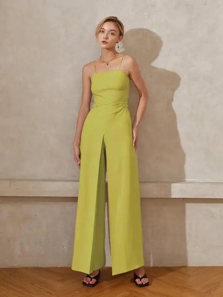 Heloise Statement Jumpsuit In Green - Image 2