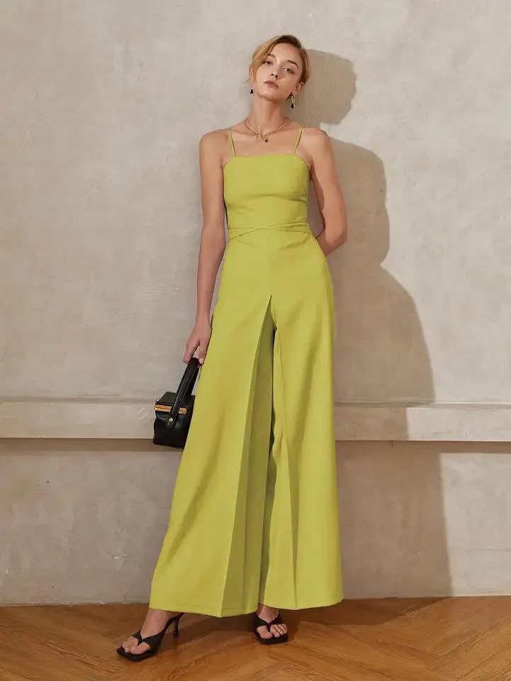 Heloise Statement Jumpsuit In Green - Image 4