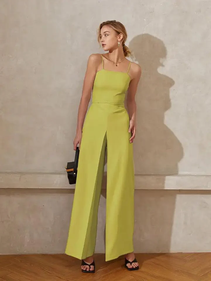 Heloise Statement Jumpsuit In Green - Image 5