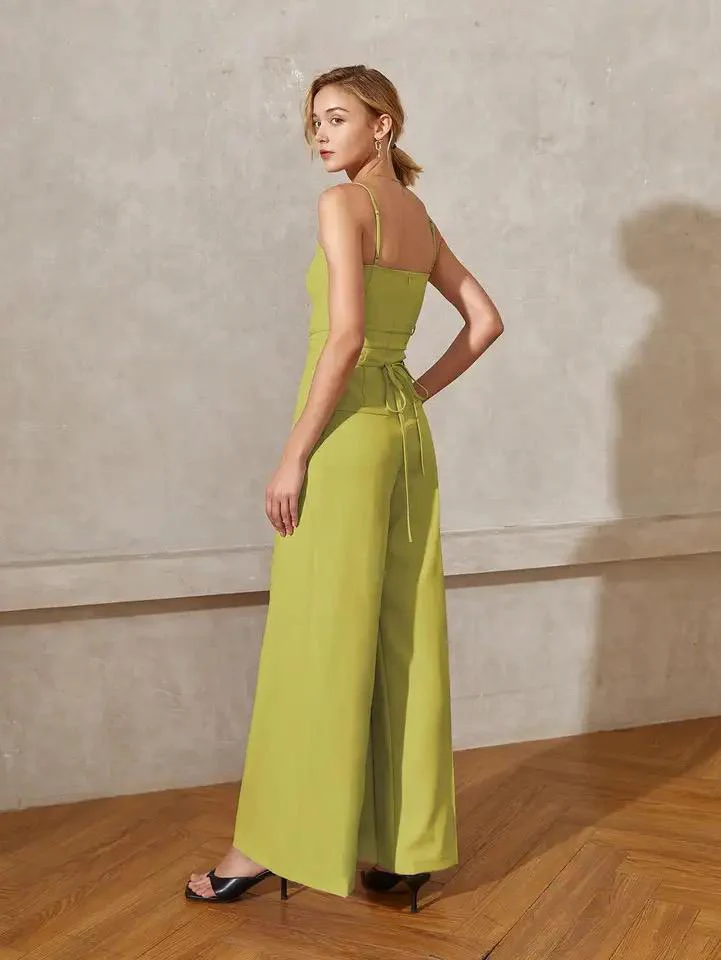 Heloise Statement Jumpsuit In Green - Image 6
