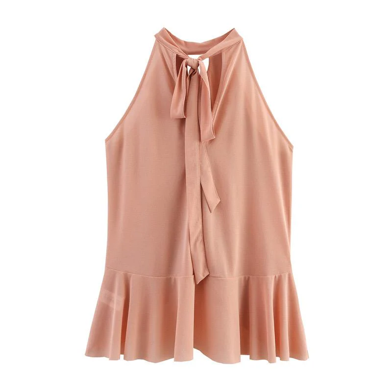 Hena Ruffled Summer Top In Pink - Image 6