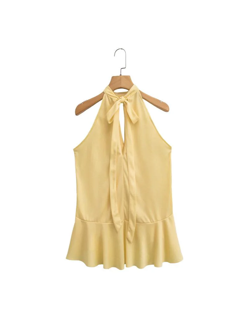 Hena Ruffled Summer Top In Yellow - Image 6