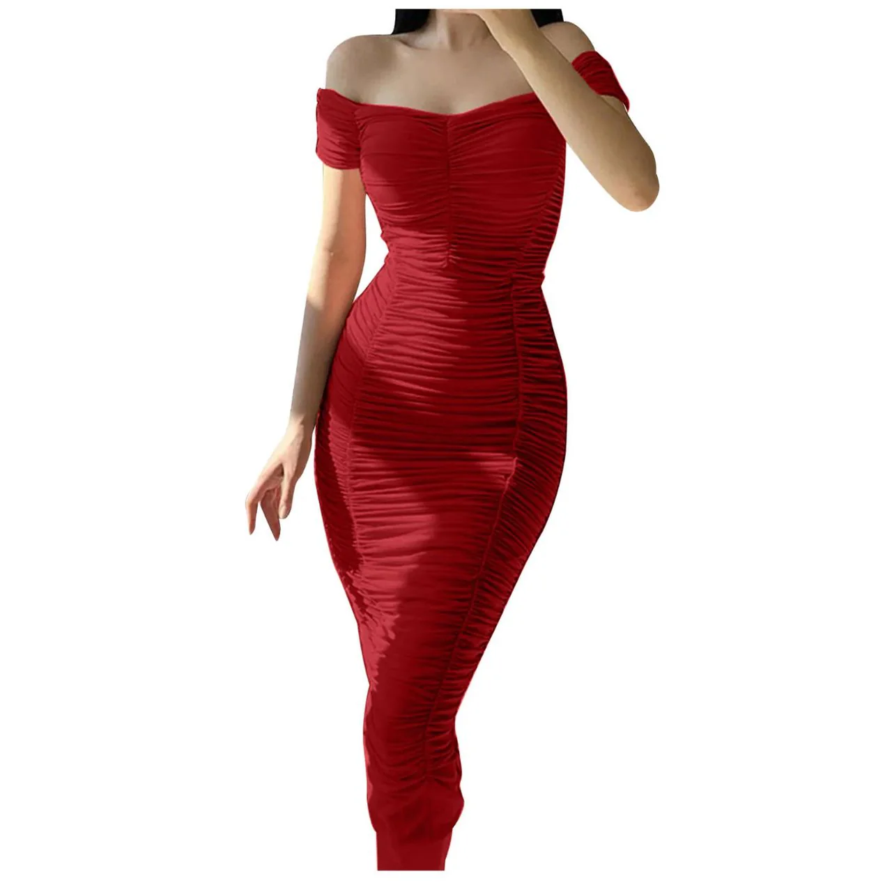 Hilosia Bodycon Midi Dress - Image 3