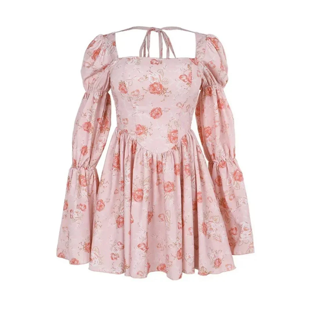 Hosta Floral Summer Dress In Pink - Image 2