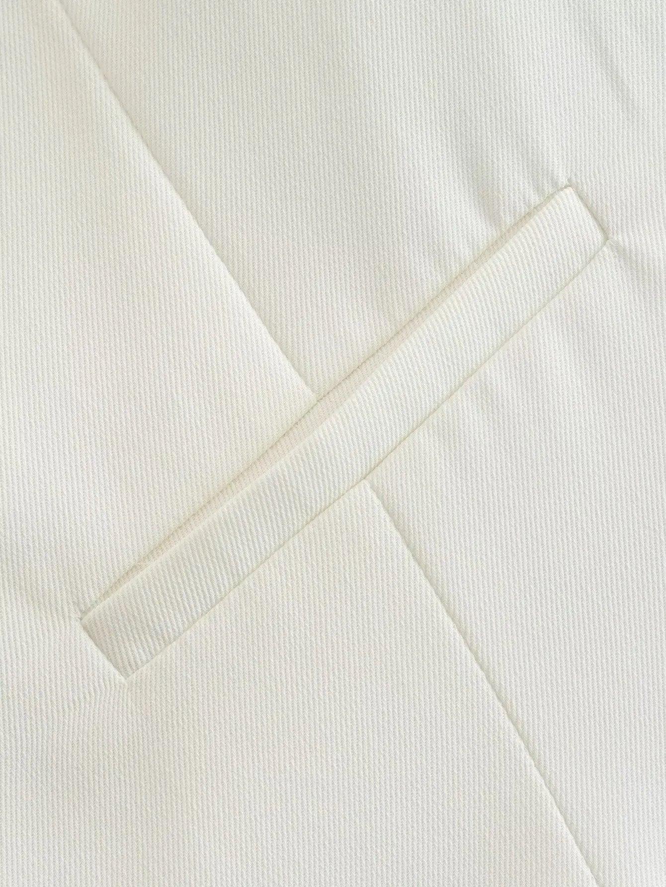 Hubako Statement Vest Tops in White - Image 4