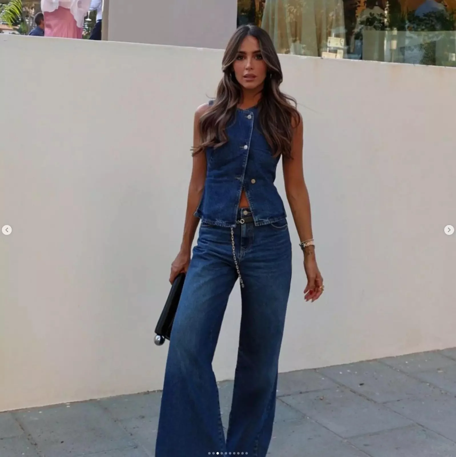Hudson Statement Denim Coord In Navy Blue - Image 3