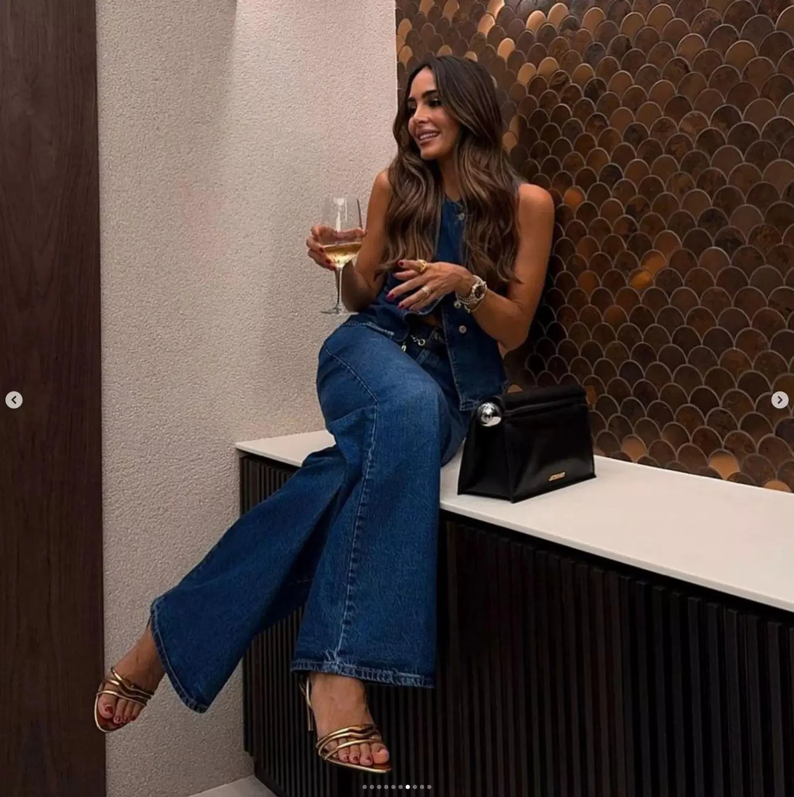 Hudson Statement Denim Coord In Navy Blue - Image 6