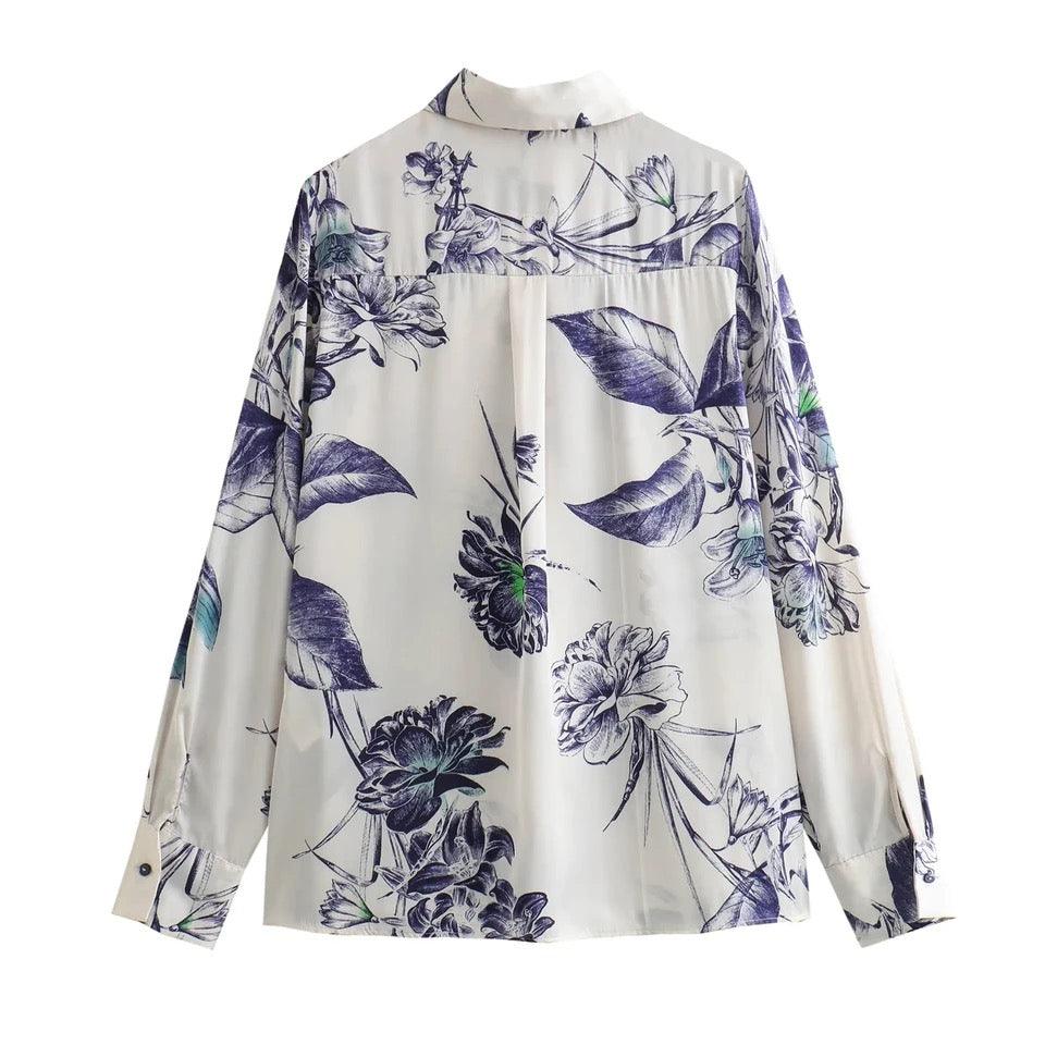 Huma Formal Blouse with a bow - Image 4