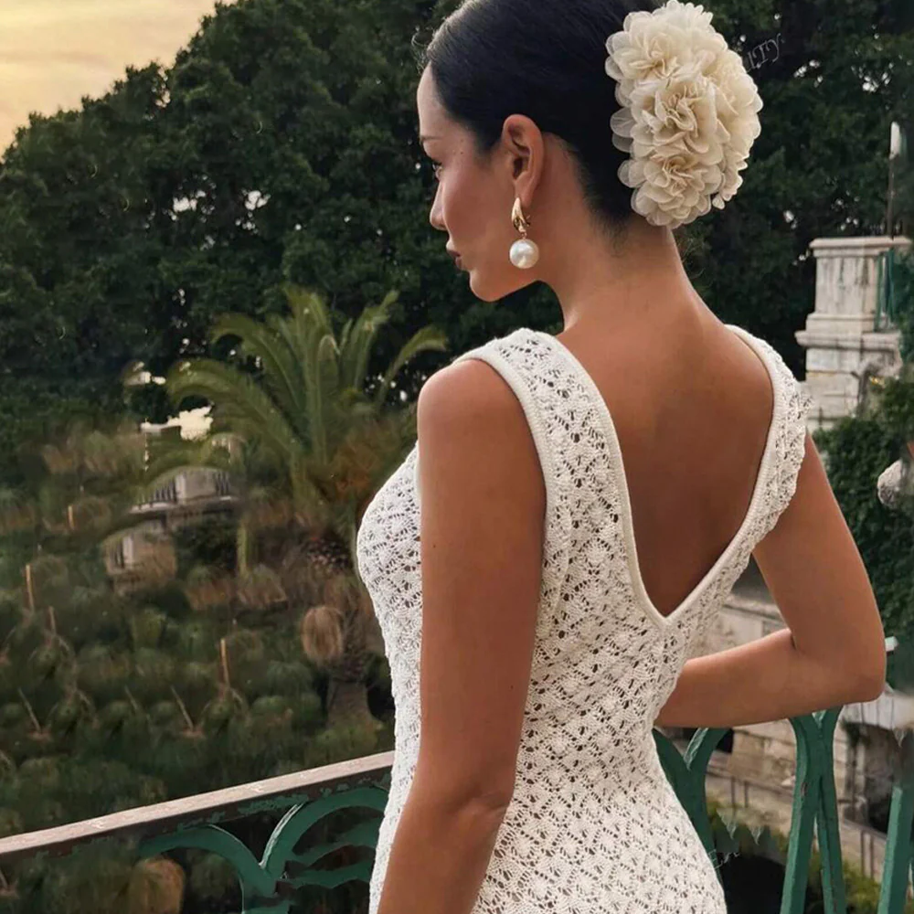 Ilaria Crochet Holiday Maxi Dress - Image 6