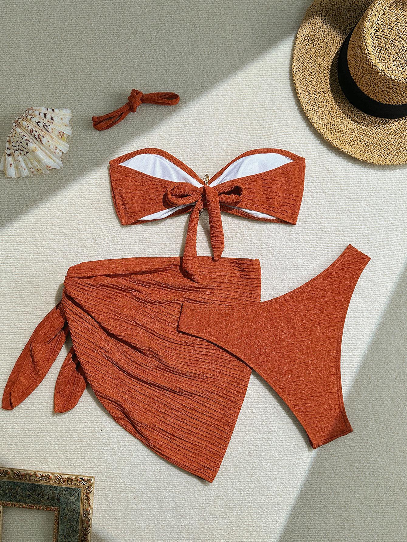 Inaya Summer Bikini Set Of 3 In Rust - Image 3