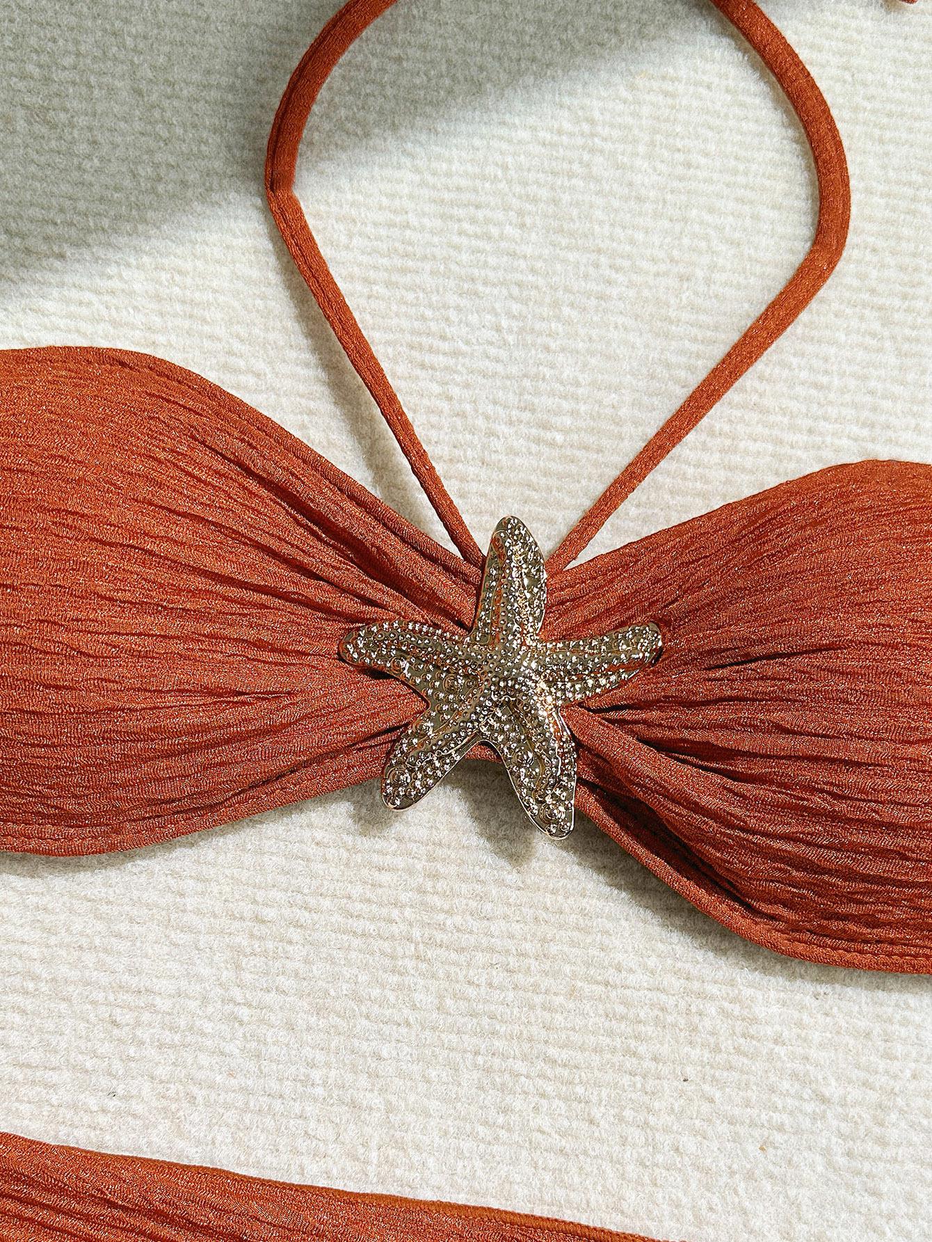 Inaya Summer Bikini Set Of 3 In Rust - Image 4