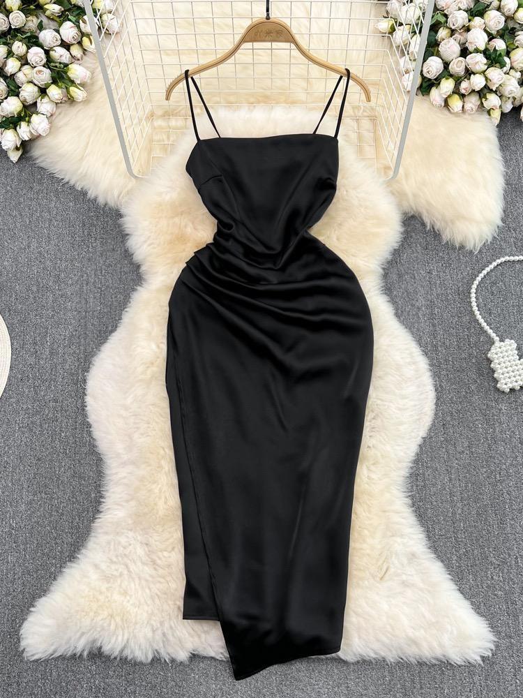 Irene Luxury Satin Dress - Image 3