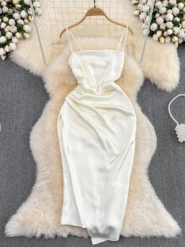 Irene Luxury Satin Dress - Image 4